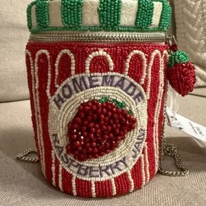 Viral Beaded Raspberry Jam Shoulder Bag